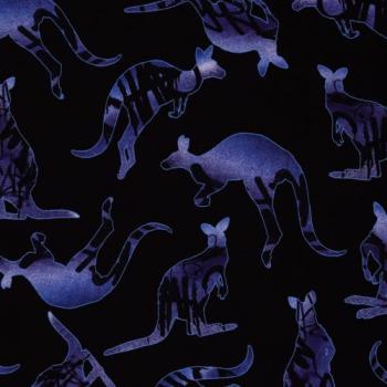 French Terry Kangaroos Blau by Thorsten Berger von Swafing